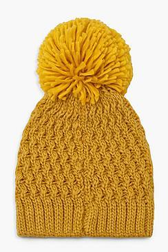 Boohoo Large Pom Beanie