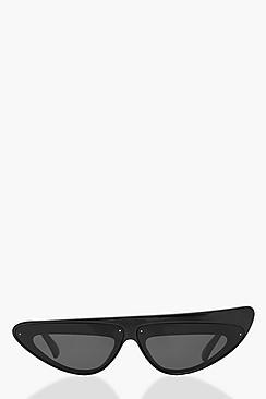 Boohoo Flat Top Cat Eye Sunglasses