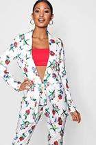 Boohoo Laura Boutique Floral Occasion Suit Jacket