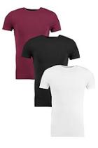 Boohoo 3 Pack Muscle Fit T Shirt
