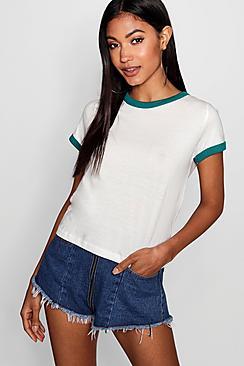 Boohoo Bethany Ringer Tee