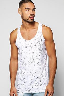 Boohoo Splatter Sublimation Vest