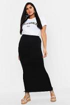 Boohoo Plus Jersey Maxi Tube Skirt