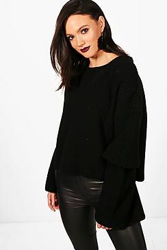 Boohoo Tall Erica Maxi Sleeve Jumper