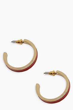 Boohoo Flat Contrast Hoop