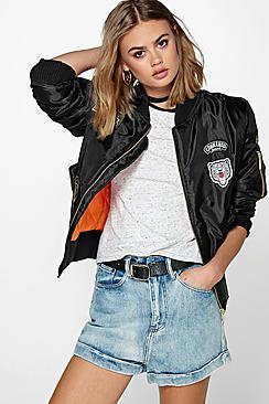 Boohoo Saskia Ma1 Badge Bomber