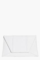 Boohoo Faith Panelled Envelope Clutch