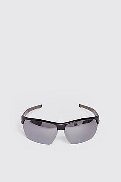 Boohoo Sport Reflective Sunglasses