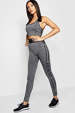 Boohoo Side Stripe Sports Leggings