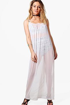 Boohoo Petite Alison Maxi Beach Cover-up Dress