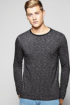 Boohoo Long Sleeve Space T Shirt