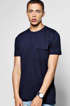 Boohoo Skater Pocket T-shirt Navy