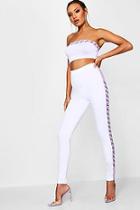 Boohoo Layla Pastel Print Sports High Waisted Trouser