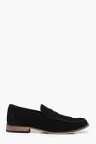 Boohoo Black Smart Faux Suede Loafers