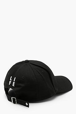 Boohoo Life Slogan Cap