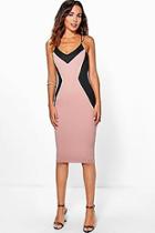 Boohoo Laura Trim Detail Midi Dress