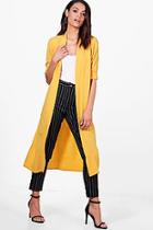 Boohoo Turn Up Cuff Duster Coat