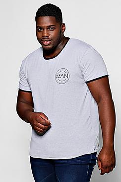 Boohoo Big And Tall Man Logo T-shirt