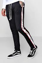 Boohoo French Montana Skinny Tape Joggers