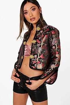 Boohoo Millie Oriental Trophy Jacket