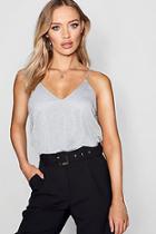Boohoo Metallic Cami