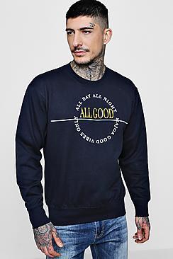 Boohoo All Good Crew Neck Sweater