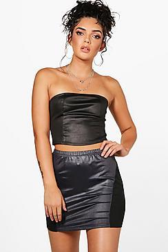 Boohoo Laura Pu Mini Skirt