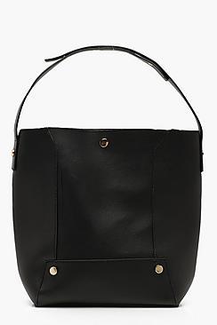 Boohoo Panel Detail Shopper Daybag