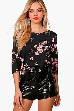 Boohoo Floral Print Blouse