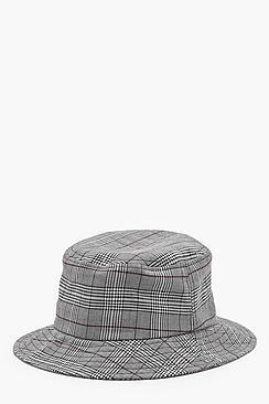 Boohoo Lily Check Bucket Hat