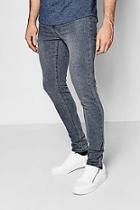 Boohoo Super Skinny Stretch Denim Grey Jeans