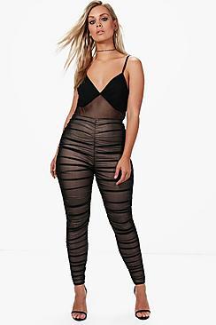 Boohoo Plus Caitlin Ruched Legging