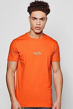 Boohoo Original Man Logo Print T-shirt