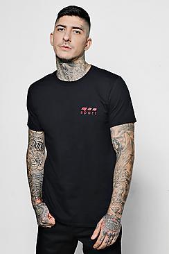 Boohoo Man Sport Print T-shirt