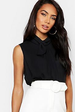 Boohoo Woven Cowl Neck Blouse