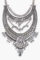 Boohoo Maisie Boutique Statement Diamante Necklace