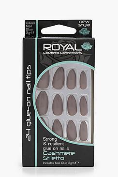 Boohoo 24 Stiletto Nail Tips & 3g Glue