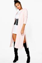 Boohoo Nicole Wide Cuff Woven Duster Nude