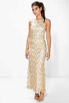 Boohoo Boutique Cher All Over Embellished Maxi Dress