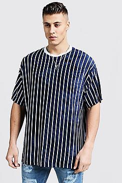 Boohoo Oversized T-shirt With Tie Dye Stripes