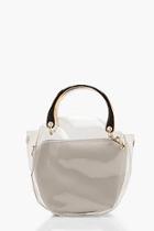 Boohoo Clear Cross Body With Pocket Insert
