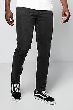 Boohoo Slim Fit Charcoal Denim Jeans In 11oz