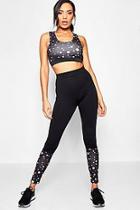 Boohoo Reflective Polka Dot High Waist Running Leggings