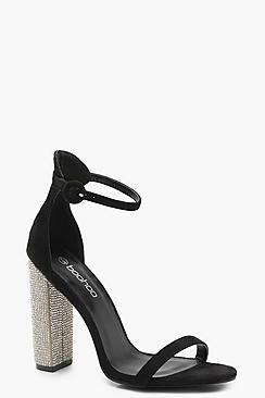 Boohoo Zoe Diamante Heels