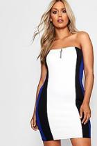 Boohoo Plus Sofia O Ring Bandeau Mini Dress