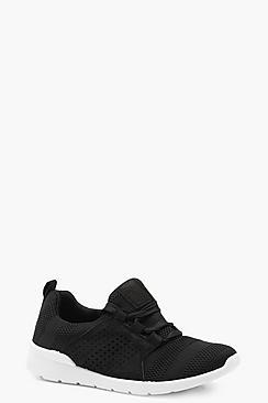 Boohoo Martha Lace Up Sports Trainer