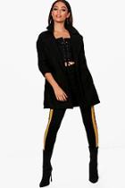 Boohoo Nicole Collared Wool Look Coat