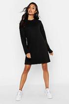 Boohoo Long Sleeve Oversized Sweatshirt Dress