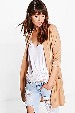 Boohoo Faith Collarless Duster