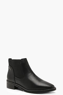 Boohoo Chain Trim Chelsea Boots